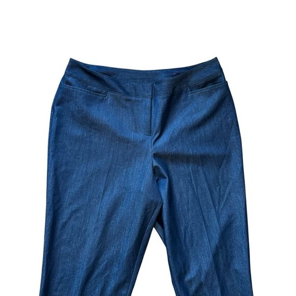 Lane Bryant Denim Chambray Trouser Dress Pants - Picture 5 of 8